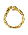 enigma ring, 925 silver ring, 18k gold plated, adjustable, hypoallergenic, second detail