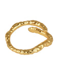 enigma ring, 925 silver ring, 18k gold plated, adjustable, hypoallergenic, detail