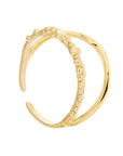 mist golden ring, 925 silver ring, 18k gold plated, adjustable, hypoallergenic