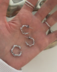 gender fluid, Recycled Silver 925, rhodium plated, irregular shape, hand-polished,video