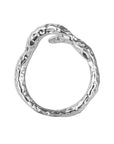 enigma ring, 925 silver ring, rhodium plated, adjustable, hypoallergenic, second detail