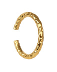 flux golden ring, 925 silver ring, 18k gold plated, adjustable, hypoallergenic 