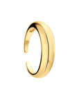 moonlight golden ring, 925 silver ring, 18k gold plated, minimal, adjustable, hypoallergenic, detail